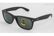 Ray-Ban New Wayfarer Classic Black Matte (RB2132 622 55mm) saules brilles